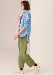 Marlon Stripe Shirt- Blue - Presence Hamilton