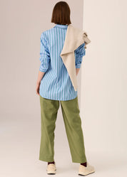 Marlon Stripe Shirt- Blue - Presence Hamilton