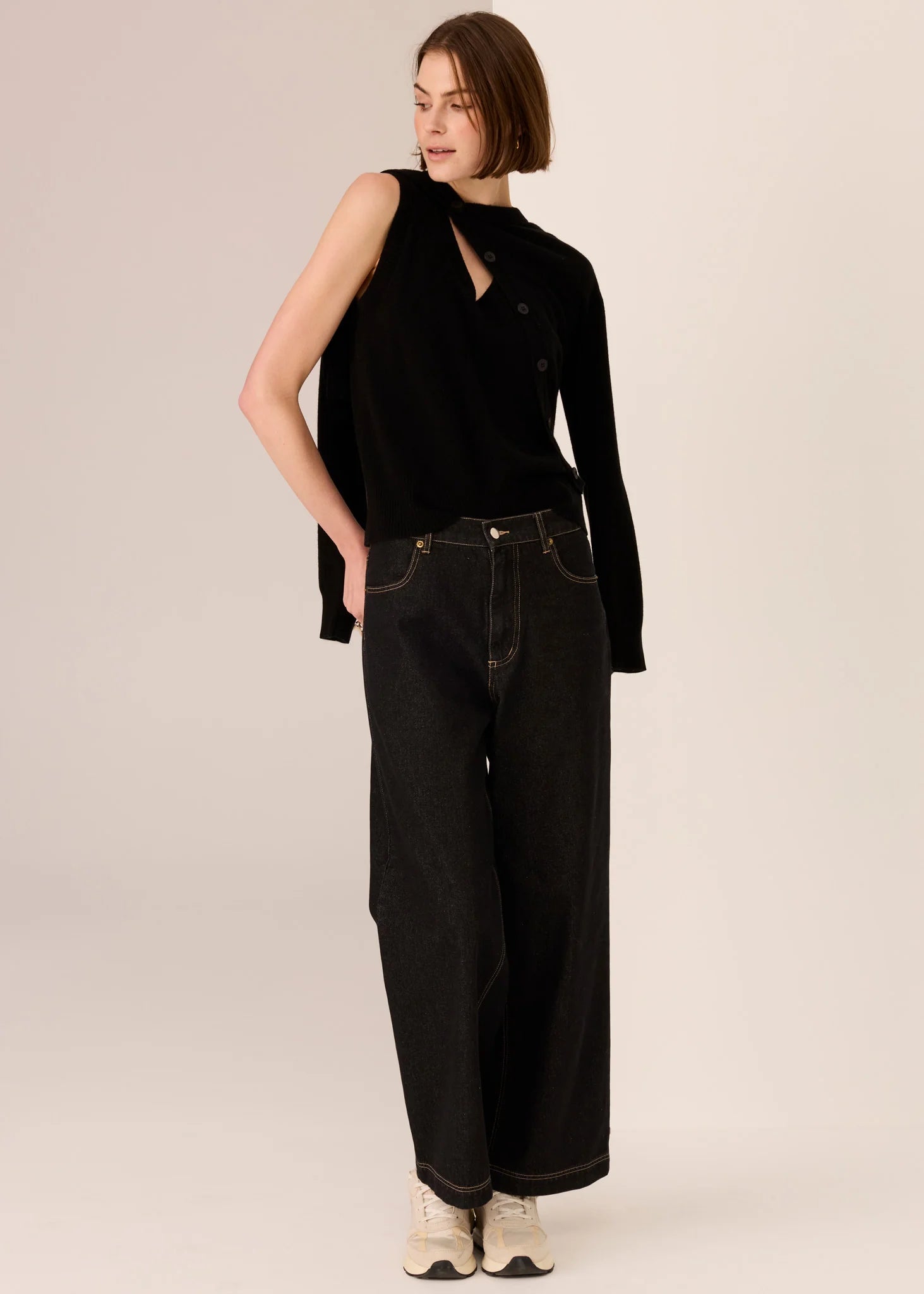 Orson Cardigan - Black - Presence Hamilton
