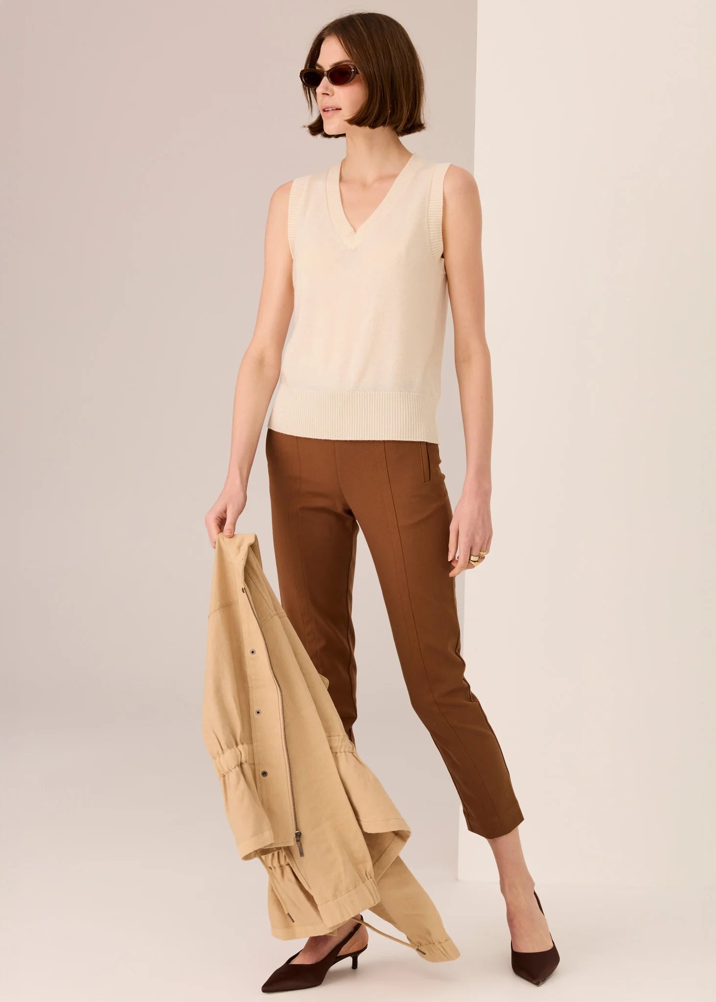 Orson Vest - Ivory - Presence Hamilton