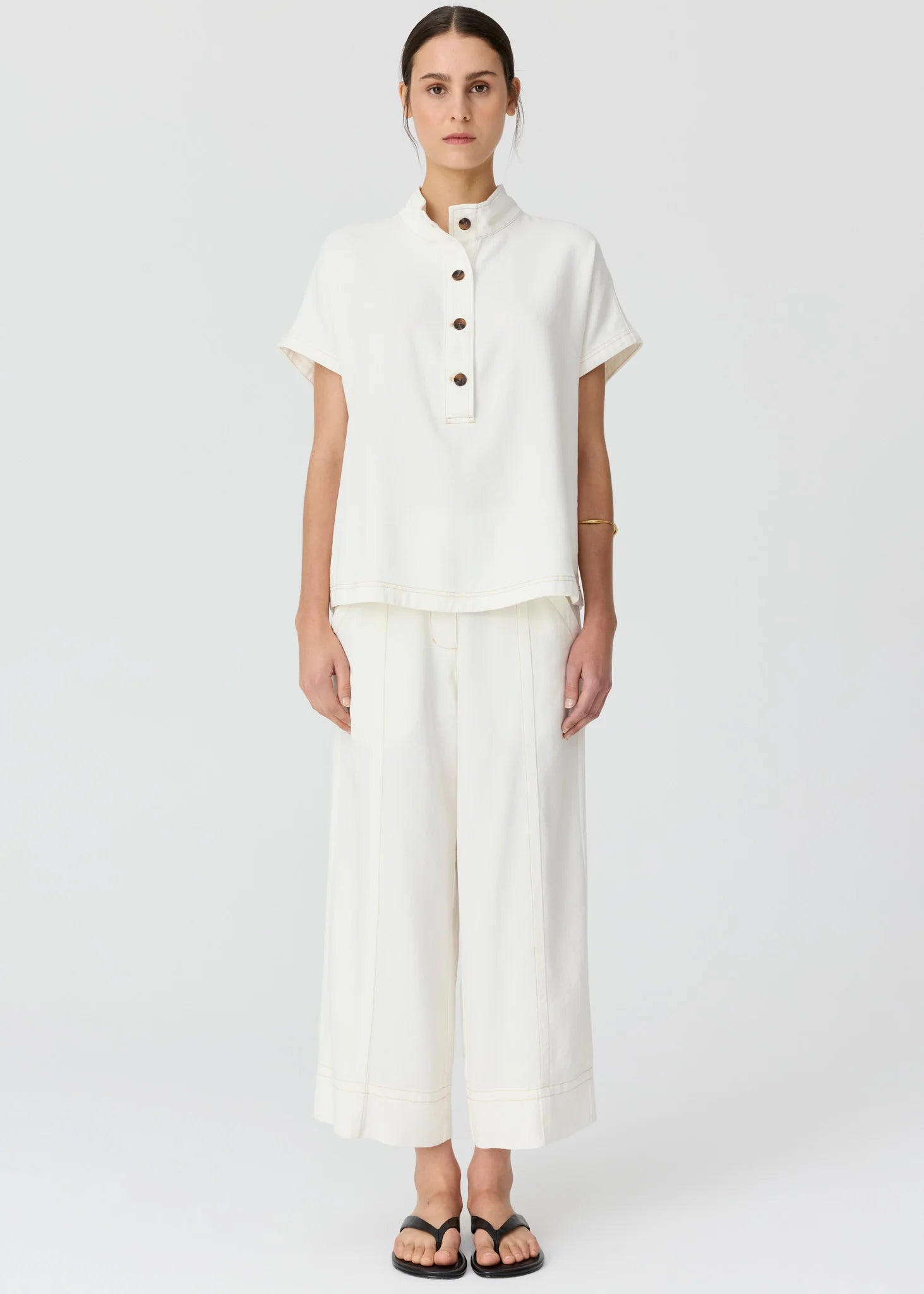 Anise Denim Shirt - Chalk - Presence Hamilton