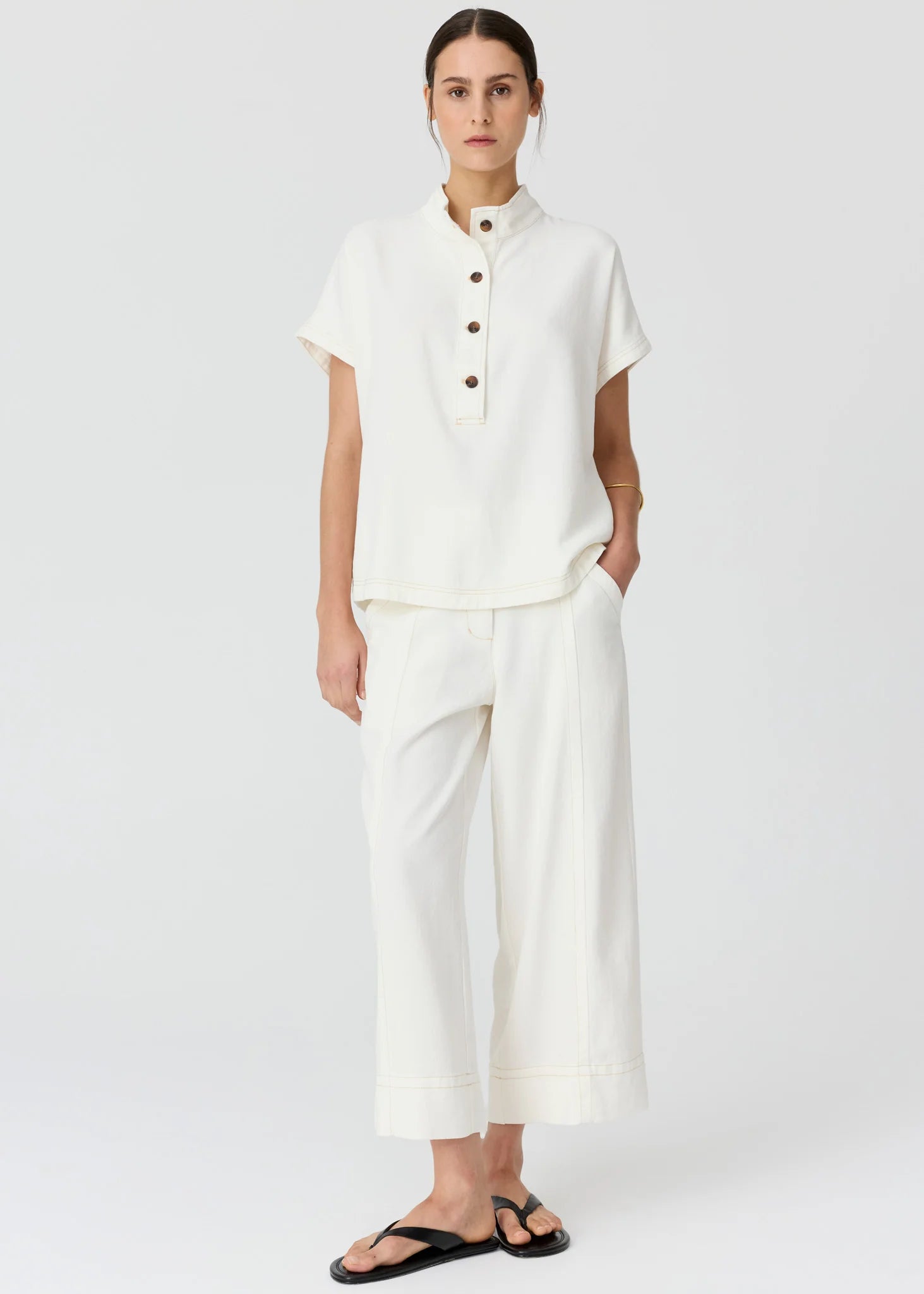 Anise Denim Shirt - Chalk