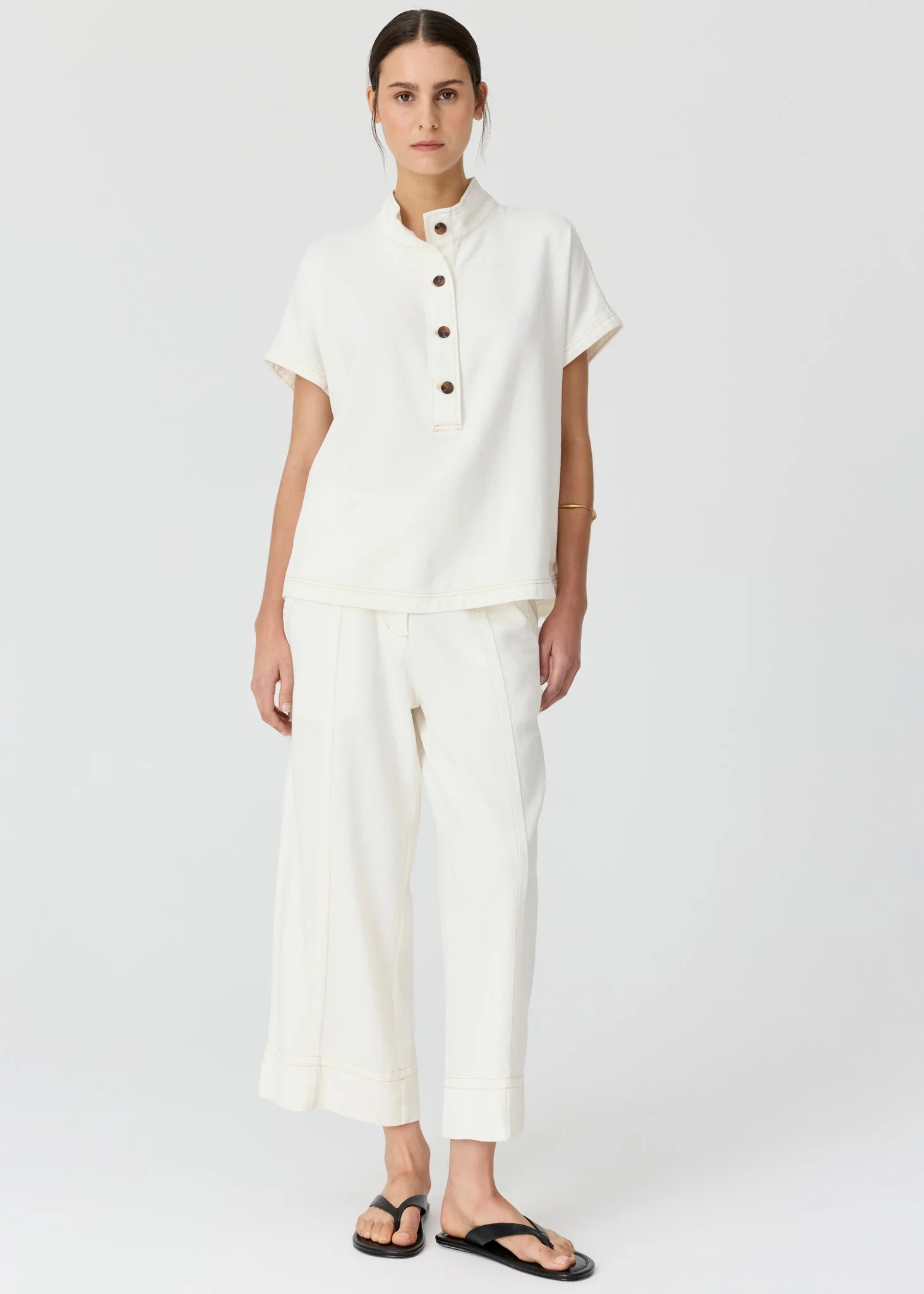 Anise Denim Shirt - Chalk