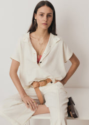 Anise Denim Shirt - Chalk