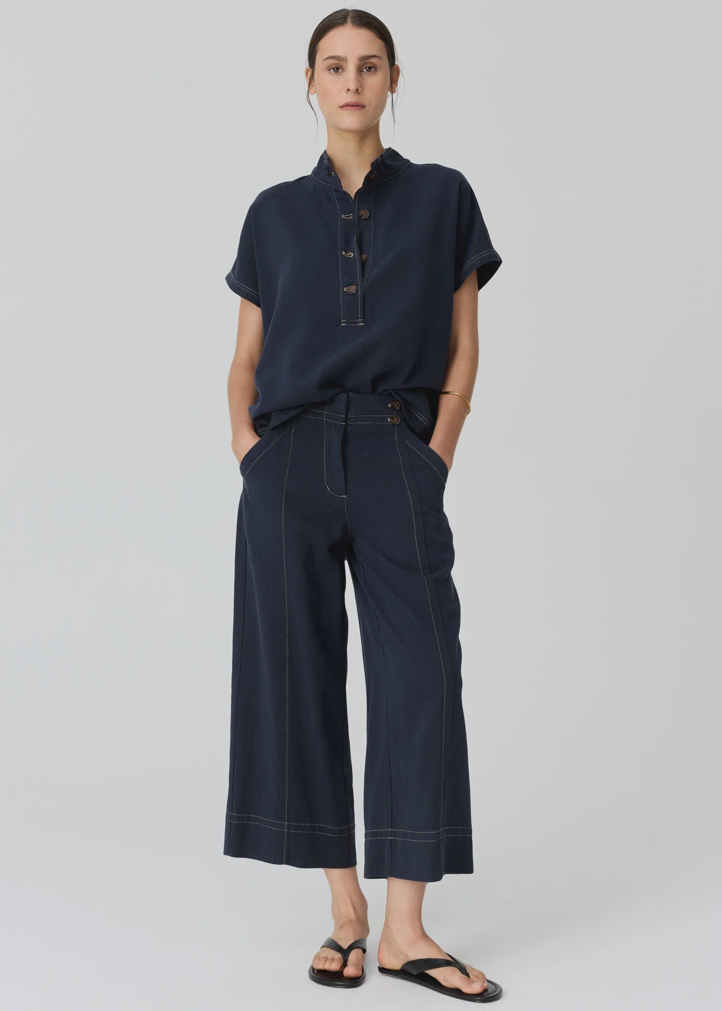 Anise Crop Pant- Denim