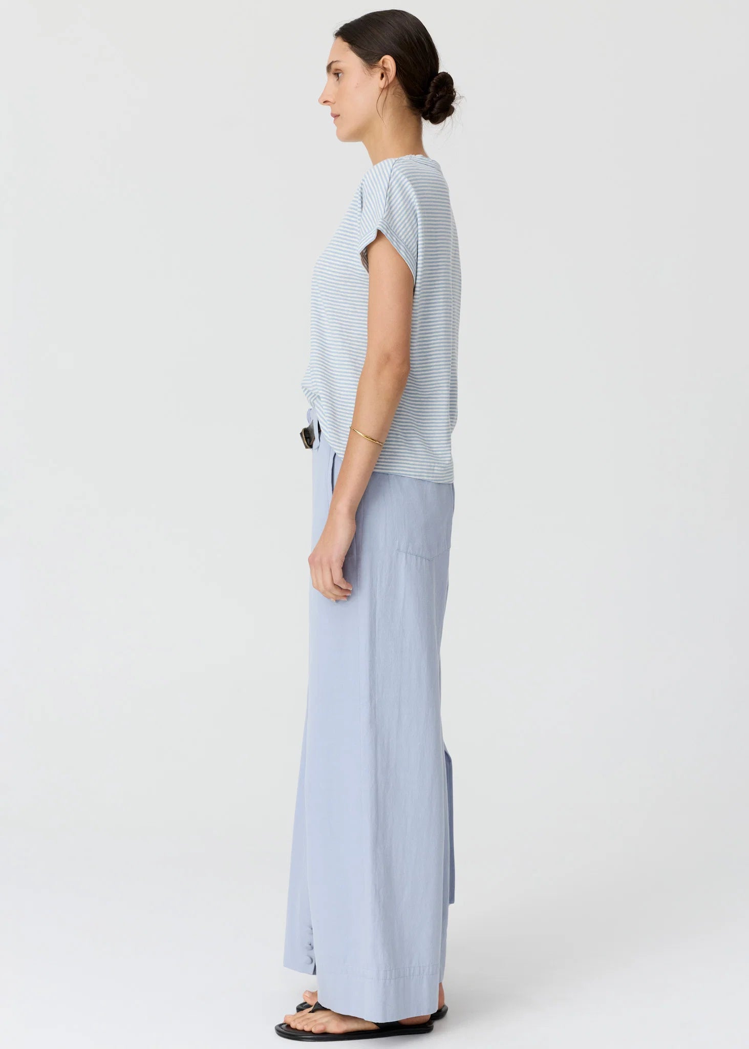 Mast Stripe Tee- Blue