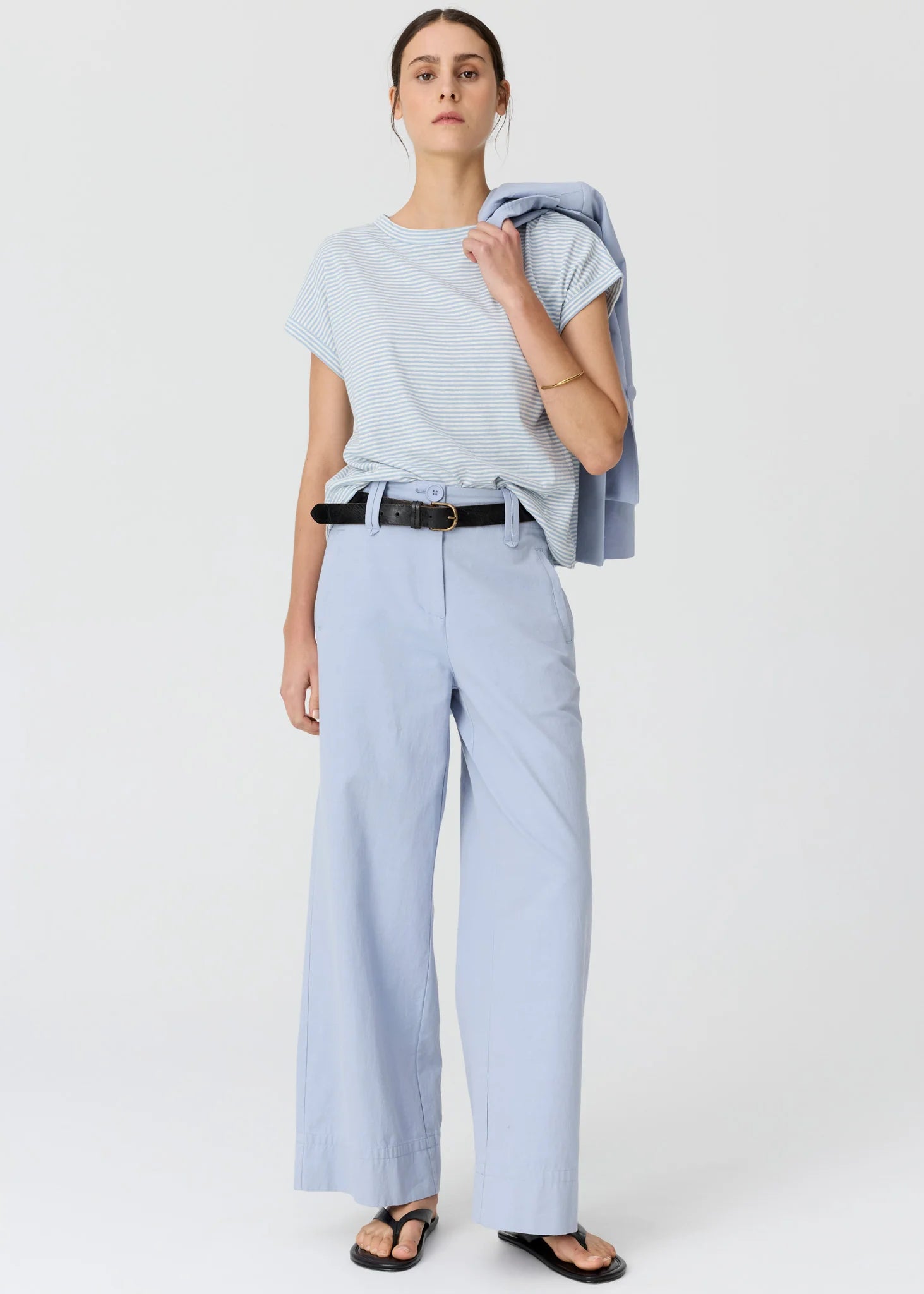 Mast Stripe Tee- Blue