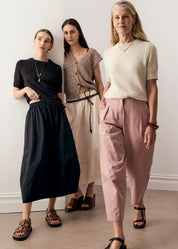 Alma Barrel Pant- Pink