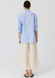 Aubin LS Shirt- Blue/Pink