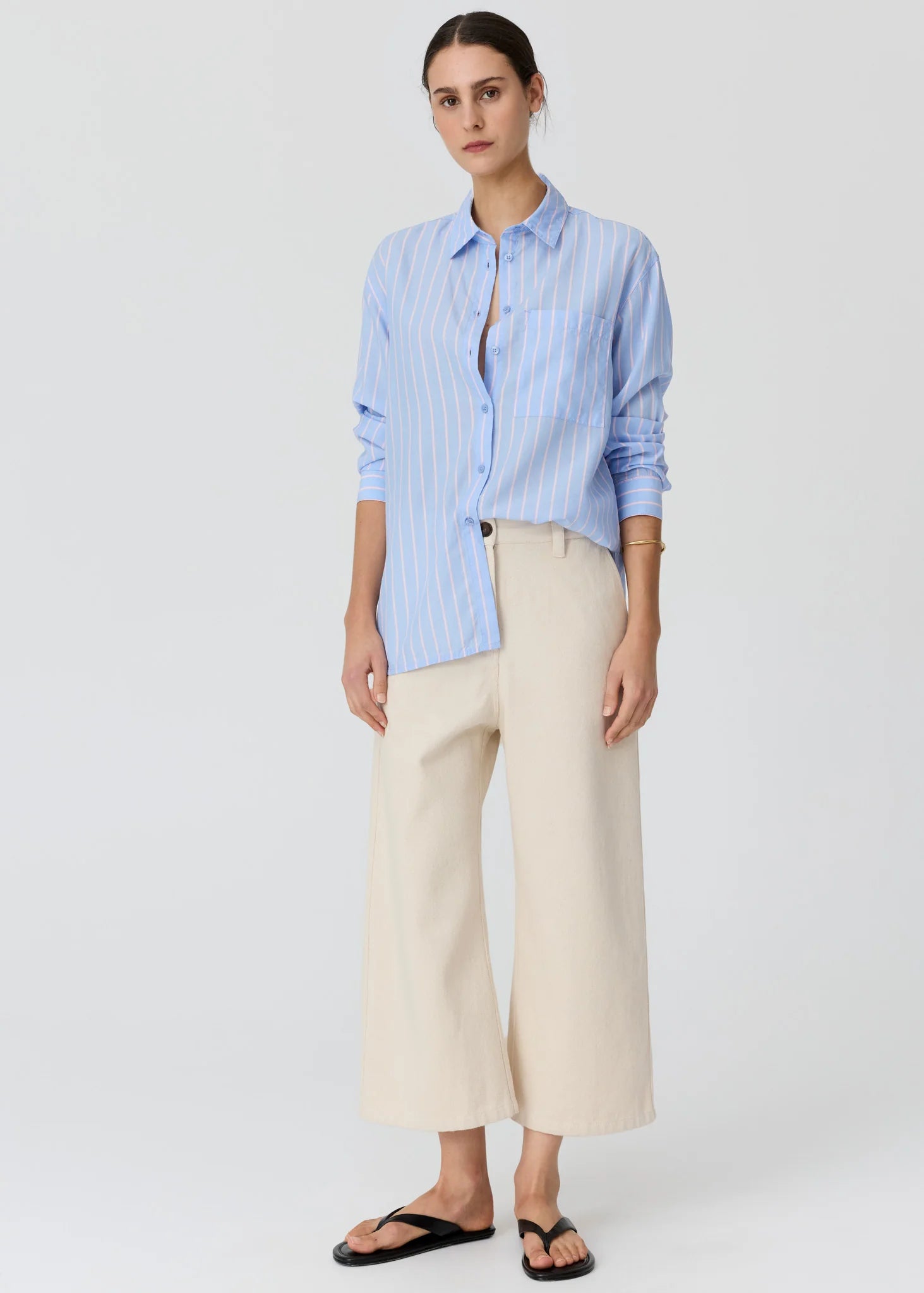 Aubin LS Shirt- Blue/Pink