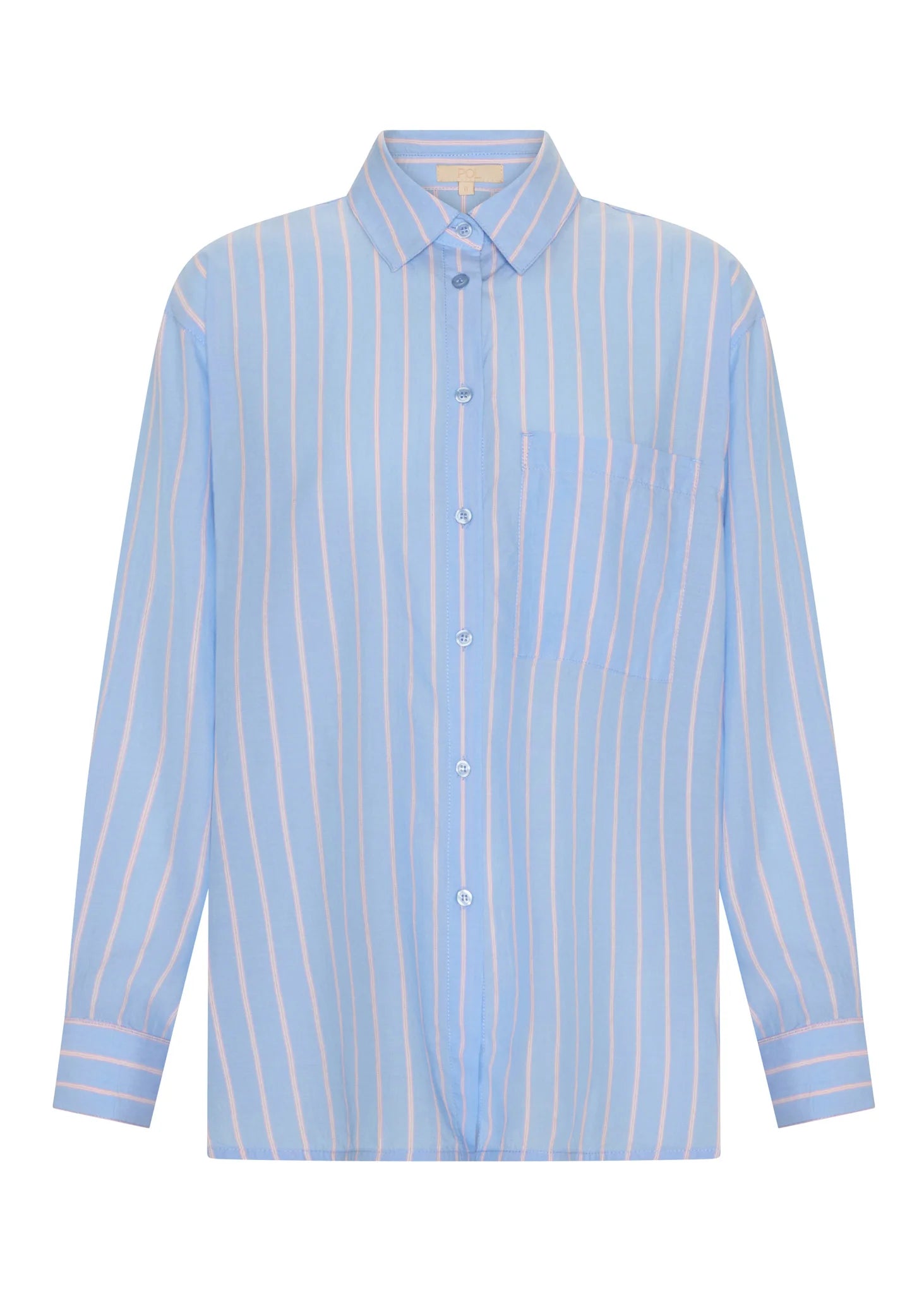 Aubin LS Shirt- Blue/Pink