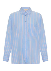 Aubin LS Shirt- Blue/Pink