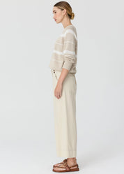 Anise Crop Pant- Pebble