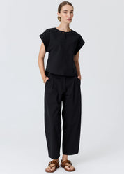 Alma Barrel Pant- Black