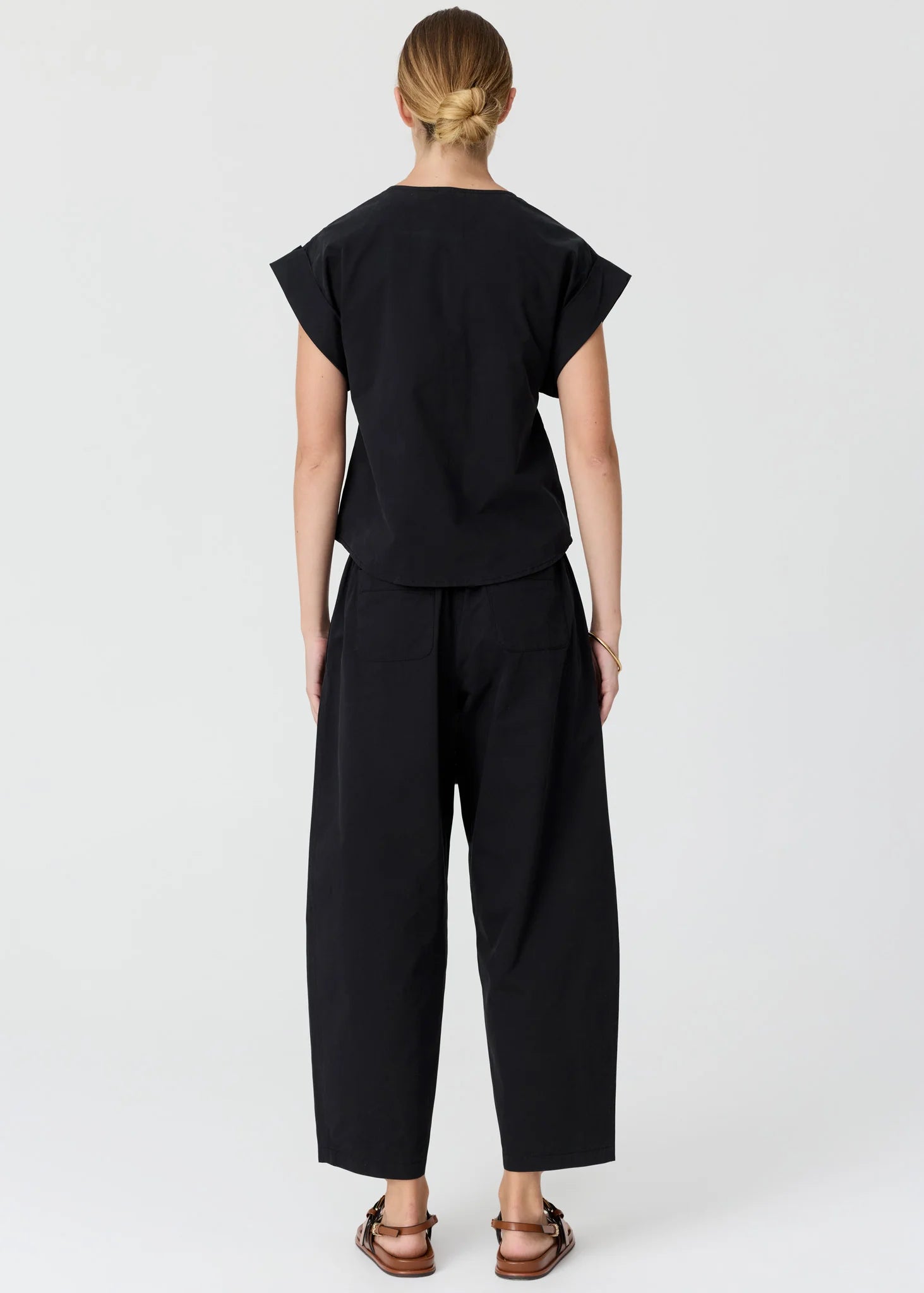 Alma Barrel Pant- Black