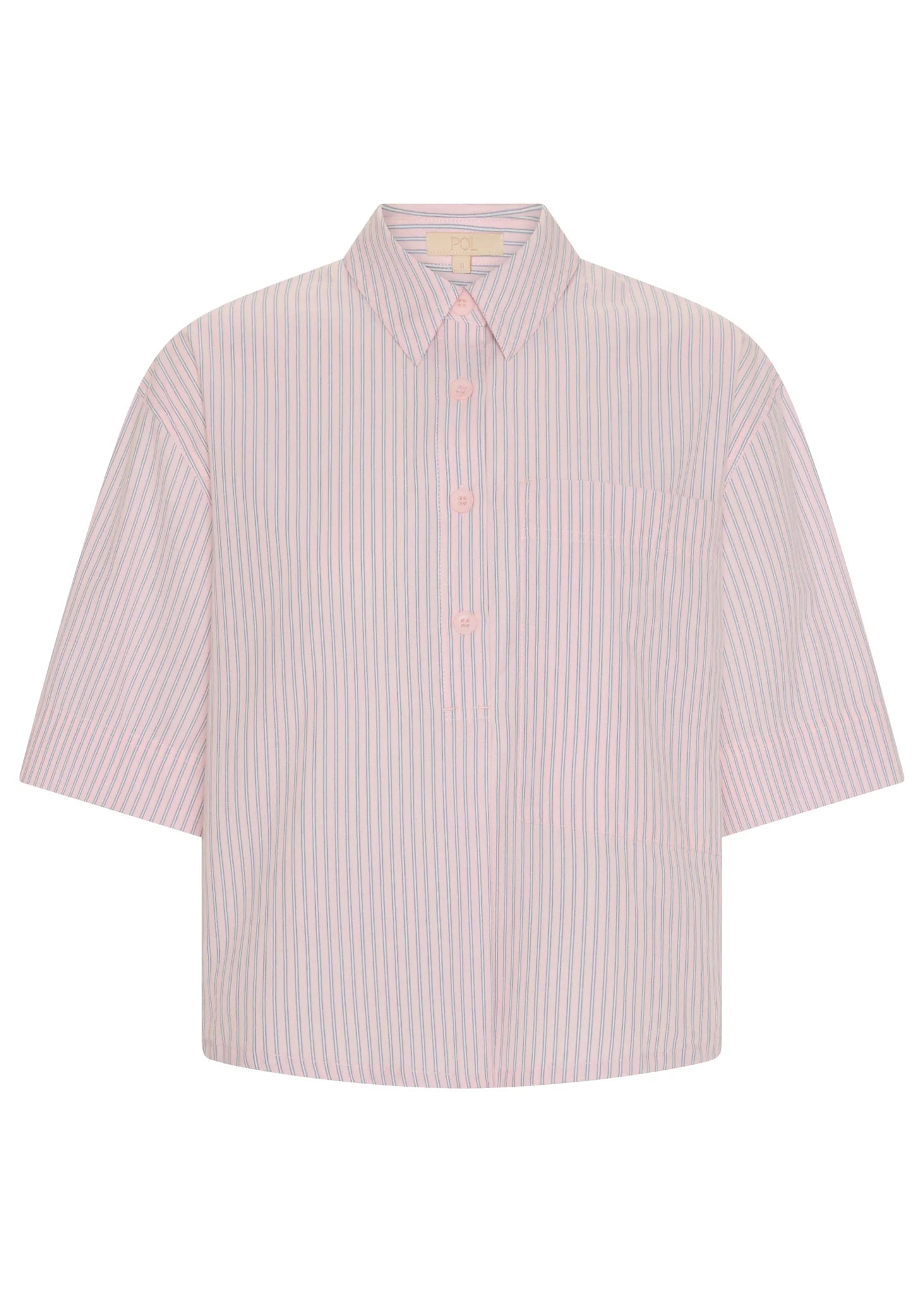 Aubin Camp Shirt - Pink Stripe