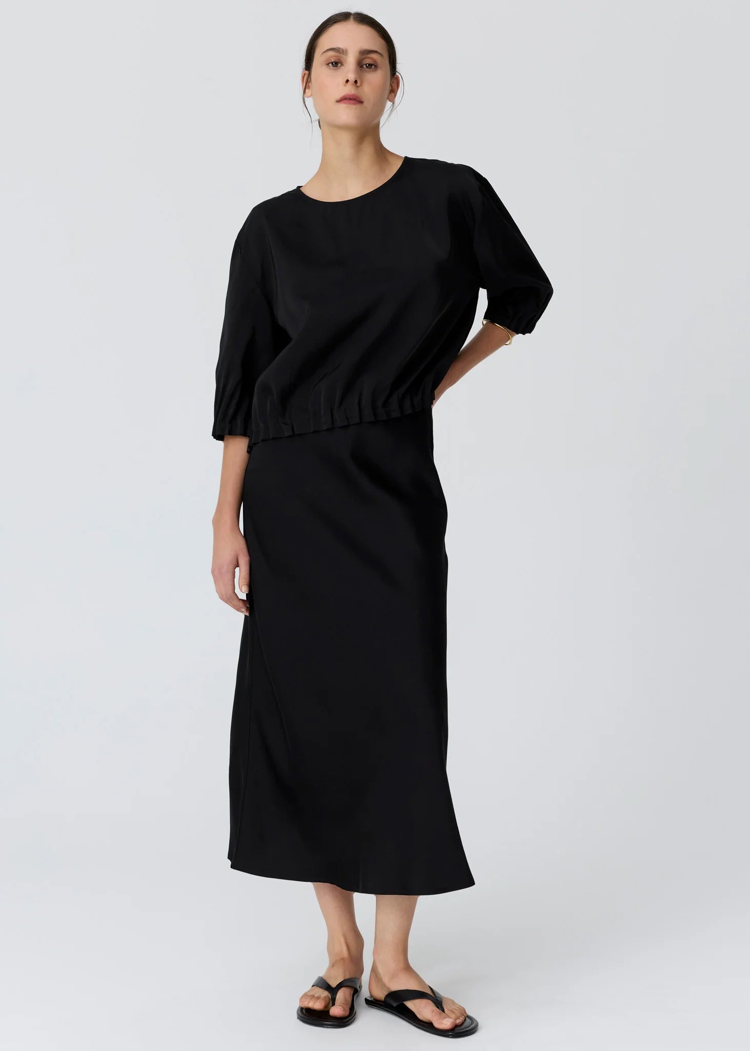 Innes Bias Skirt- Black