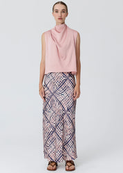 Lattice Skirt- Pink Check