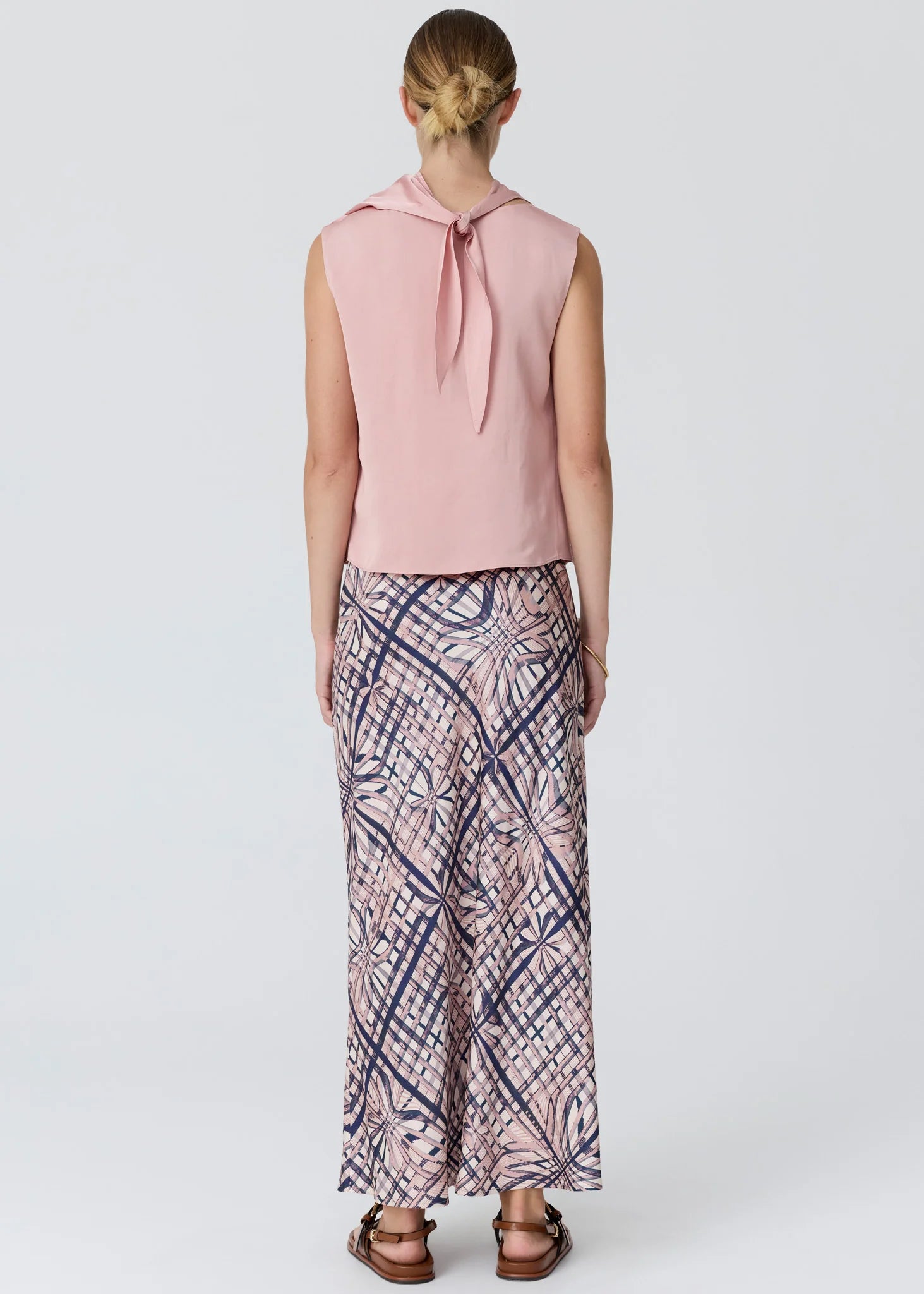Lattice Skirt- Pink Check