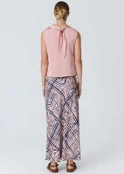 Lattice Skirt- Pink Check
