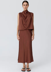 Innes Bias Skirt- Toffee
