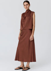 Innes Bias Skirt- Toffee