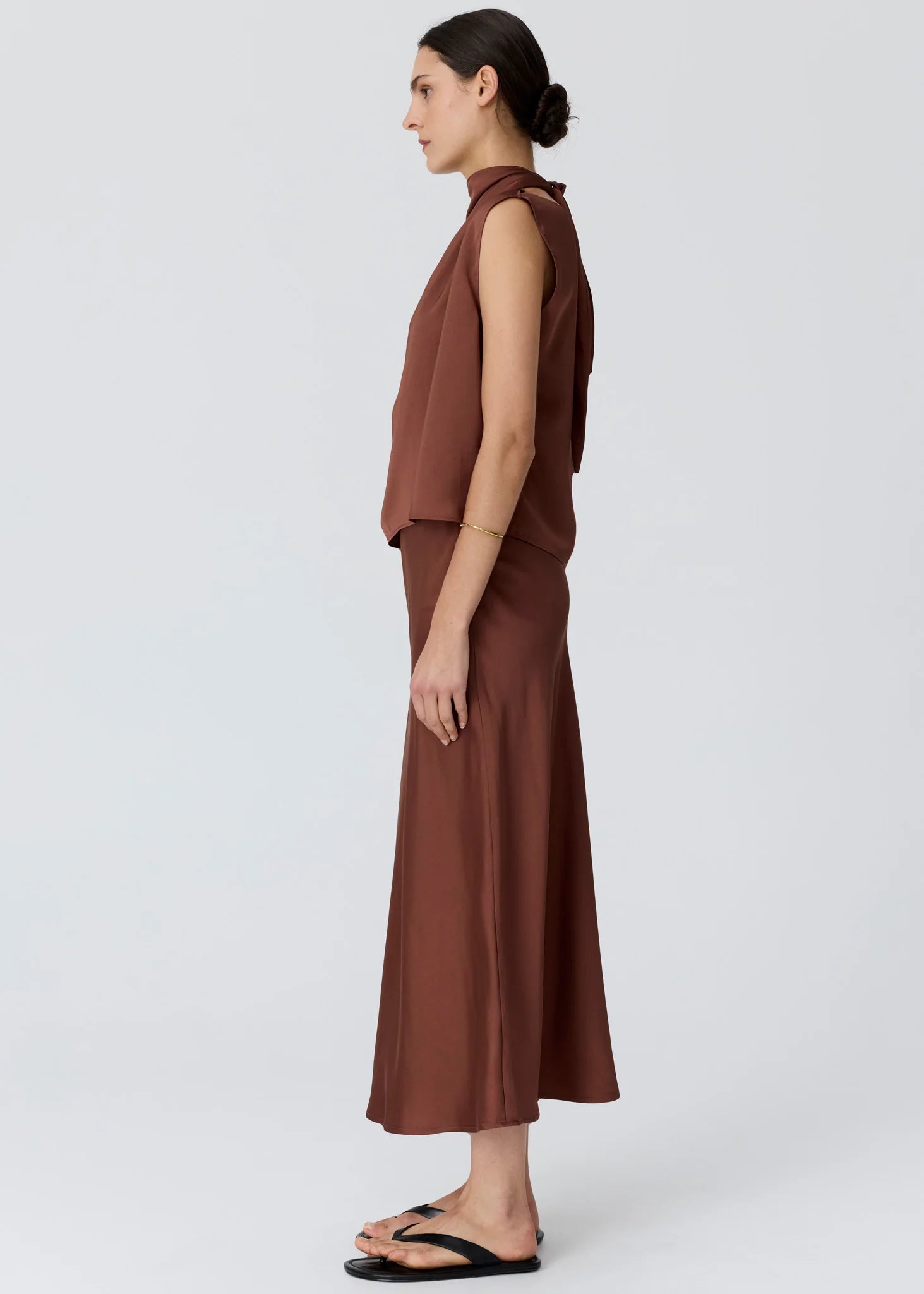 Innes Bias Skirt- Toffee