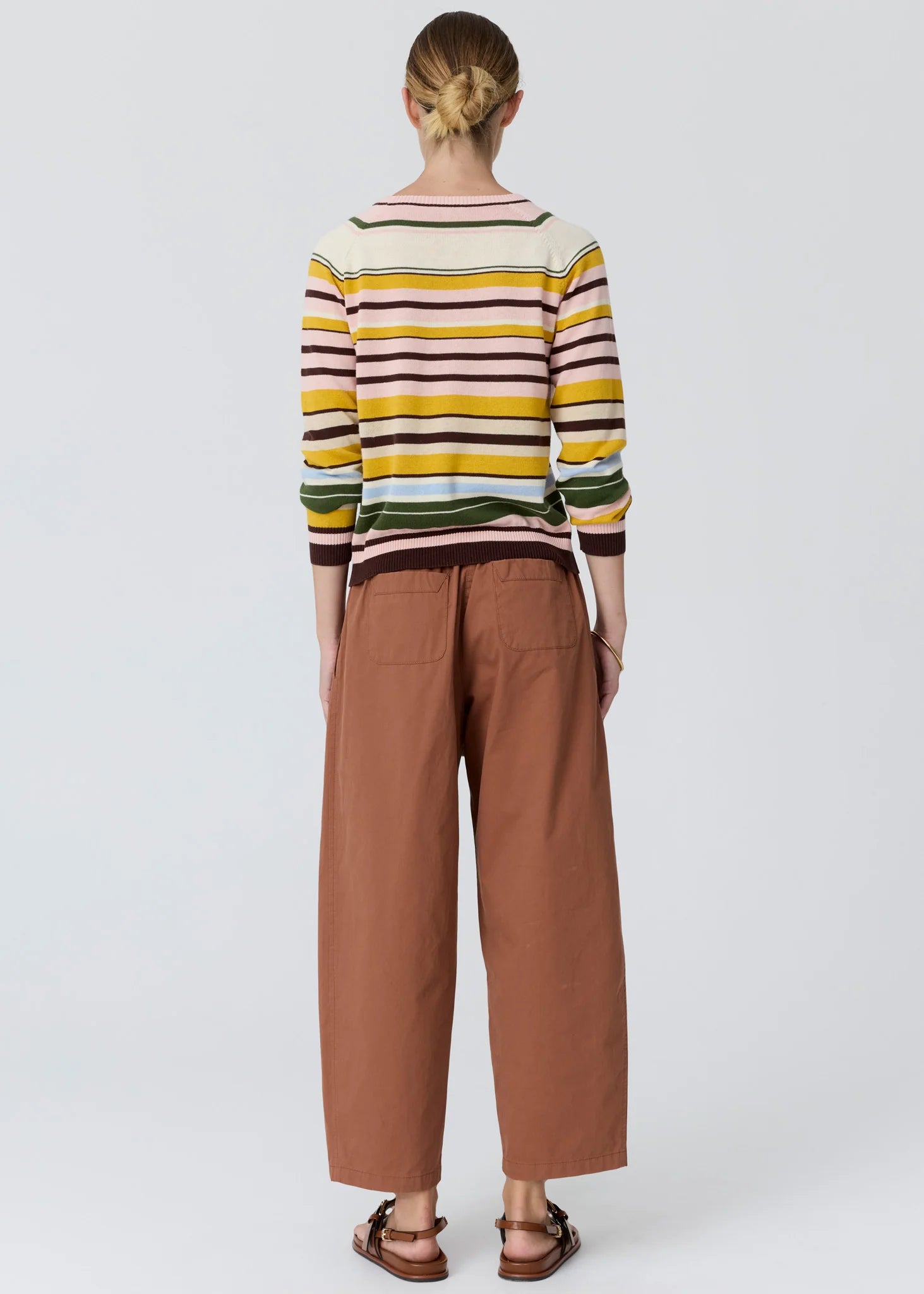 Alma Barrel Pant- Toffee