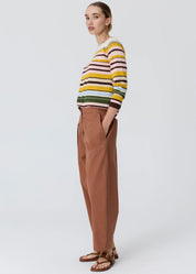 Alma Barrel Pant- Toffee