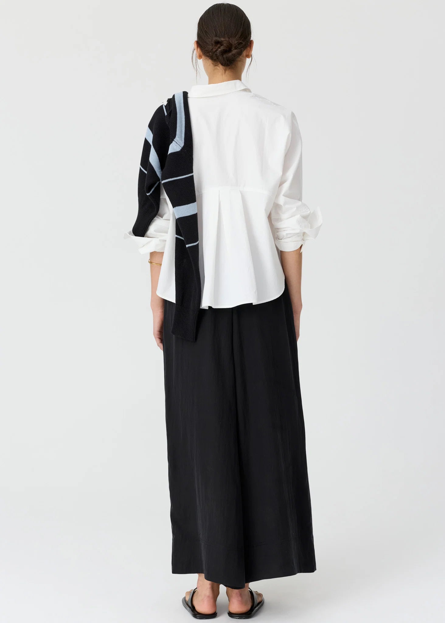 Elina Two Way Shirt- White