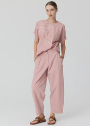 Alma Barrel Pant- Pink