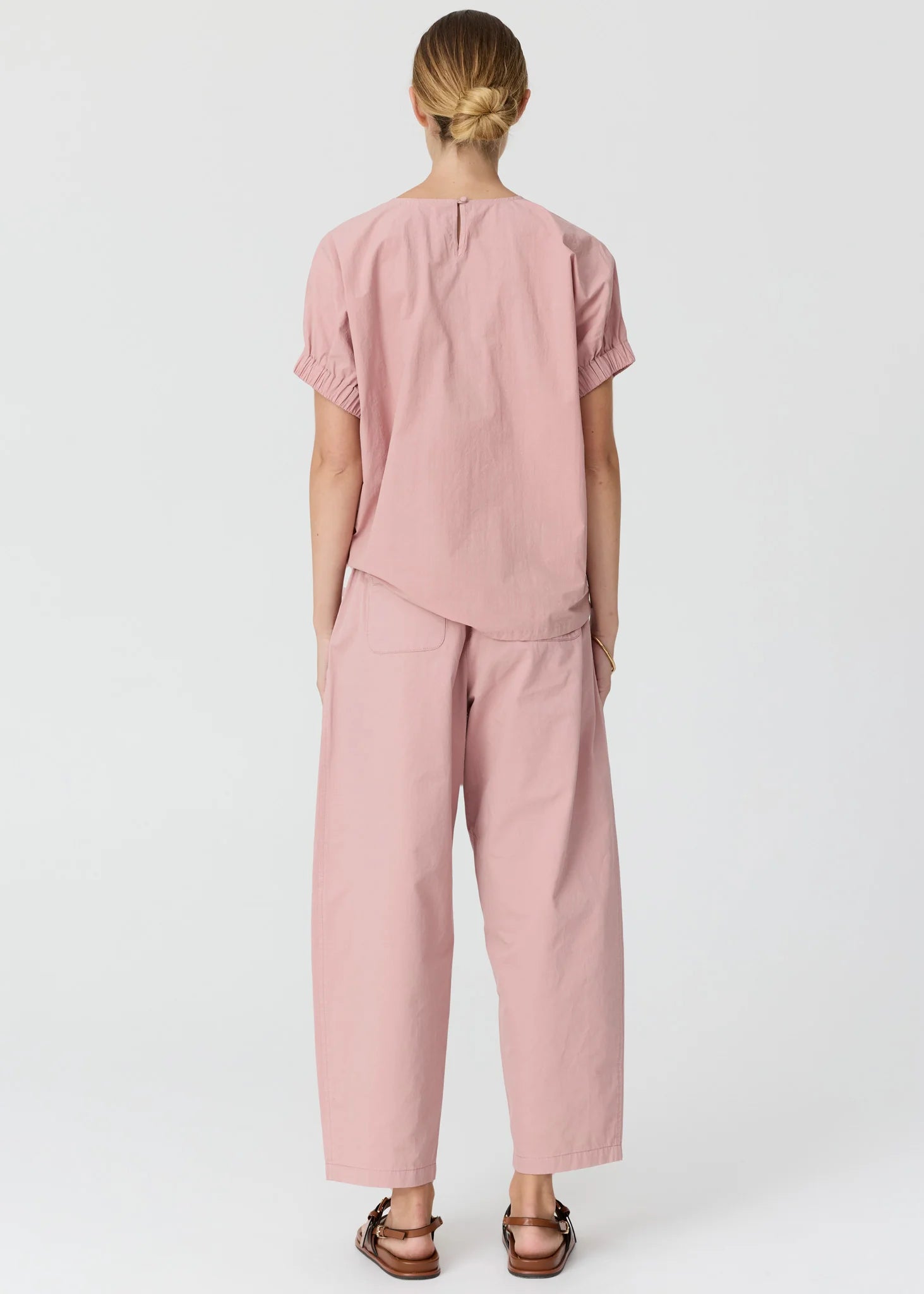 Alma Barrel Pant- Pink