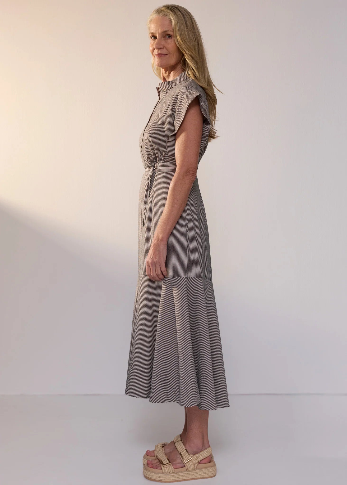 Dylan Dress- Shadow Stripe