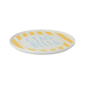 Yellow Stripe Cia Bella Plate