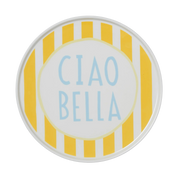 Yellow Stripe Cia Bella Plate