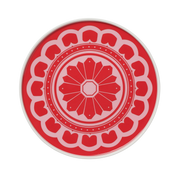 Red & Pink Flower Plate