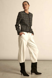 Quill Jacket- Black Porcelain Check