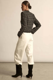 Quill Jacket- Black Porcelain Check