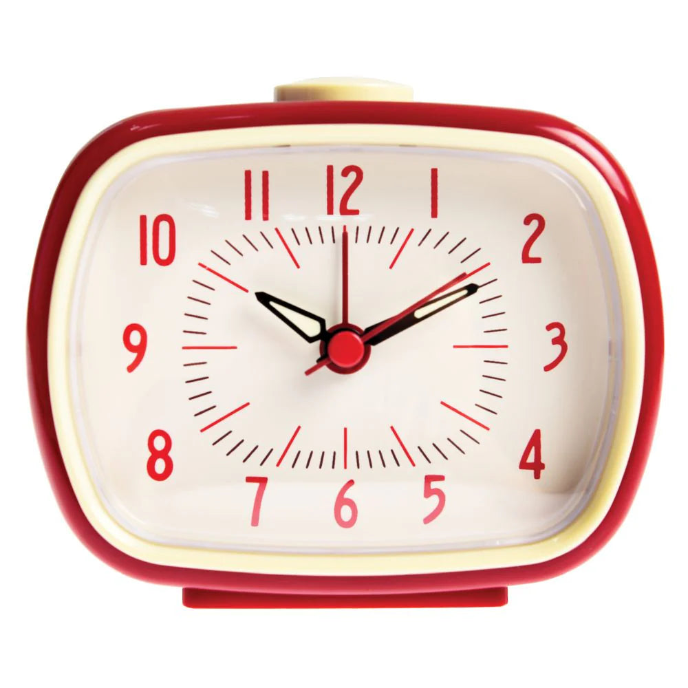 Retro Alarm Clock- Red