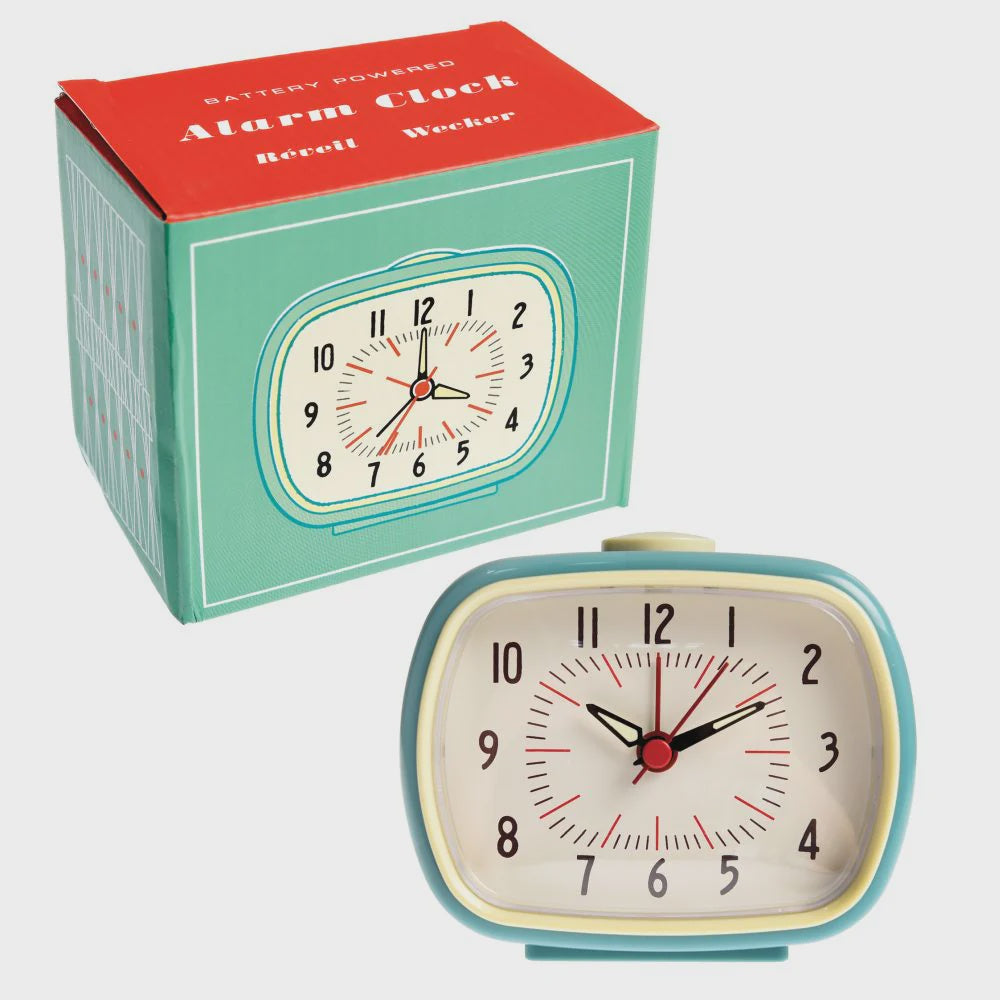 Retro Alarm Clock- Blue