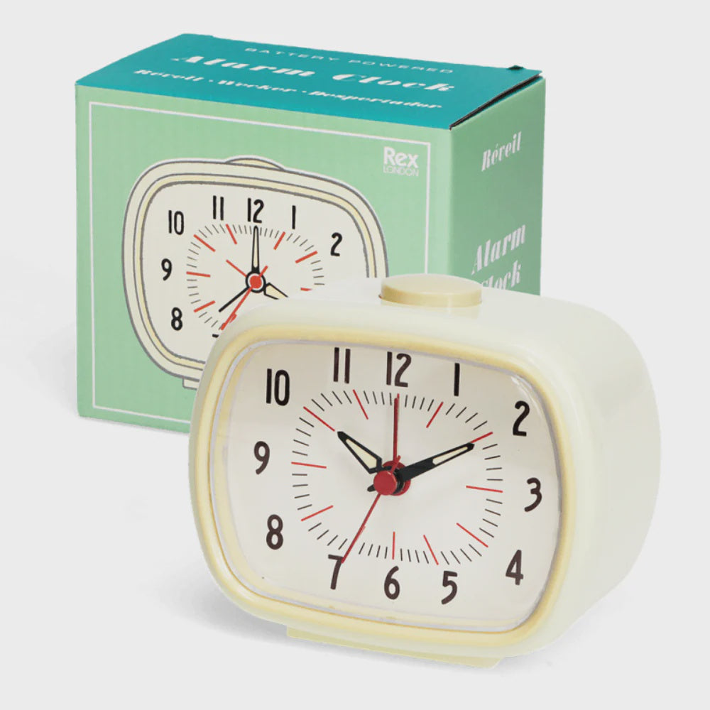 Retro Alarm Clock- Cream