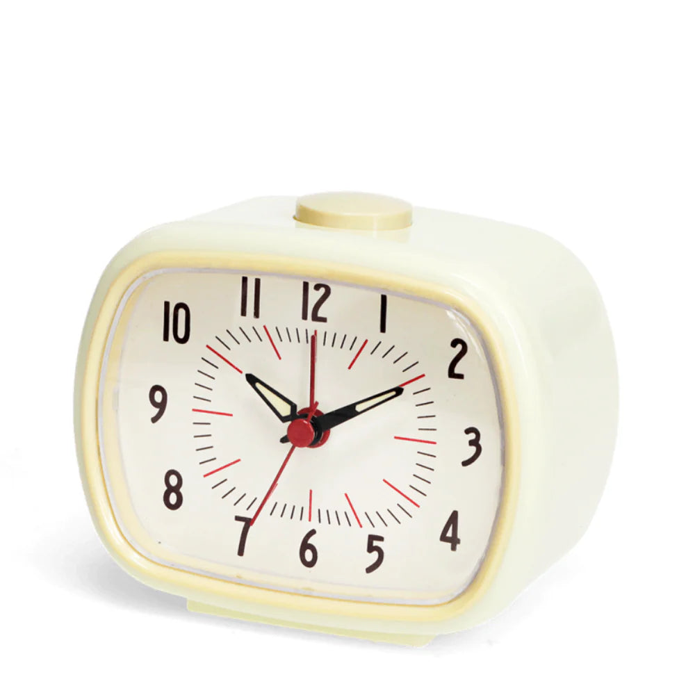 Retro Alarm Clock- Cream
