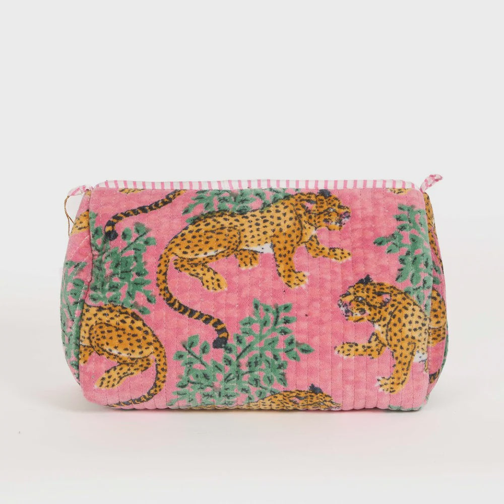 Velvet Pouch - Rose Tiger - Medium - Presence Hamilton