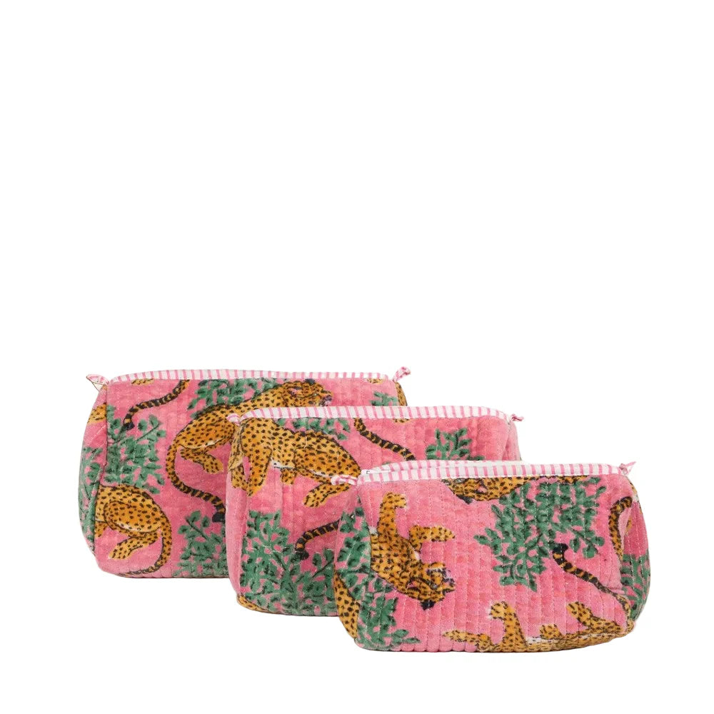 Velvet Pouch - Rose Tiger -Small - Presence Hamilton