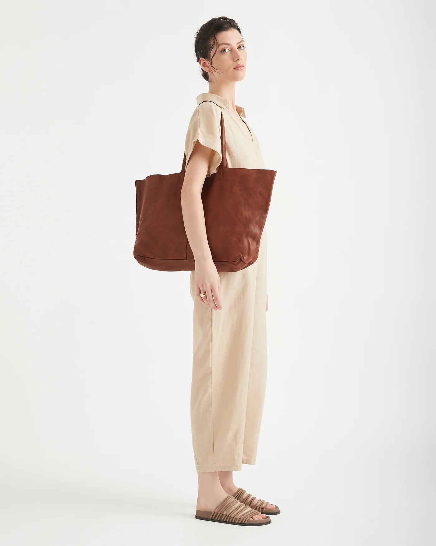Unlined Leather Tote - Presence Hamilton