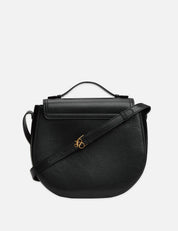 Embossed Crossbody Bag- Black
