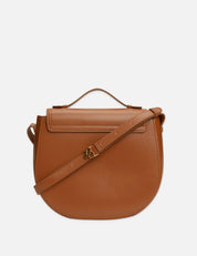 Embossed Crossbody Bag- Brown