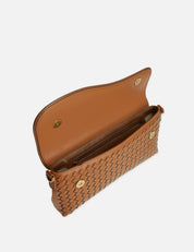 Woven Crossbody Bag- Brown