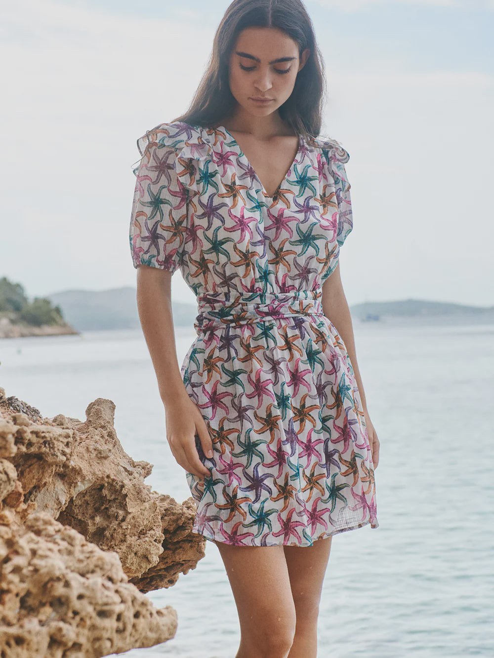 Ruffled Mini Dress