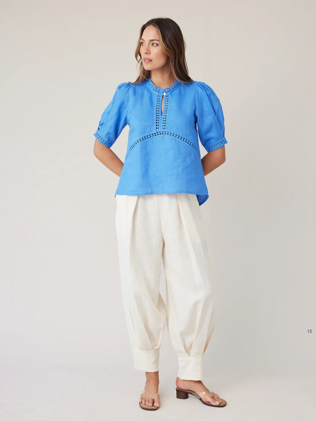 Sculpt Top- Azure